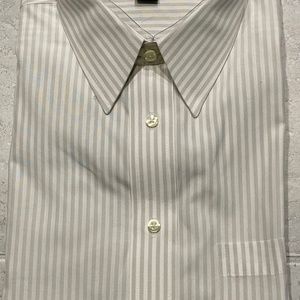 Jos A Bank LS shirt 16-34 grey/white stripe